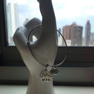 Adjustable Alex and Ani NYC Charm Bangle